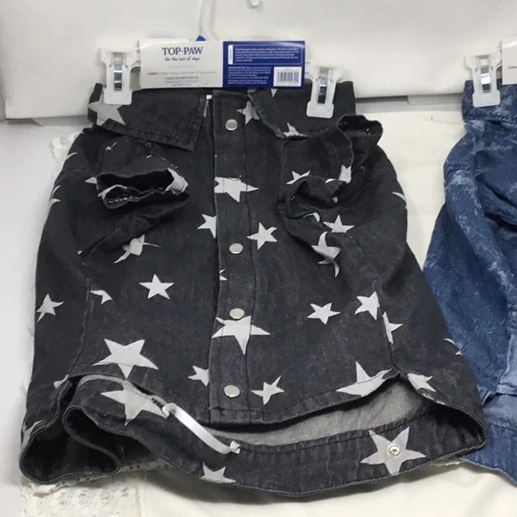 Top pow denim jacket, set of two size extra large for dog - Picture 6 of 9